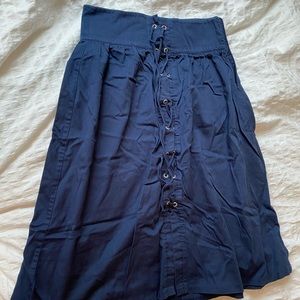 Zara A-line tie up skirt size XS